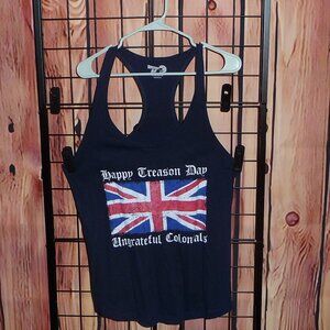 American AF - Happy Treason Day Tank Top - Navy Blue - XL -